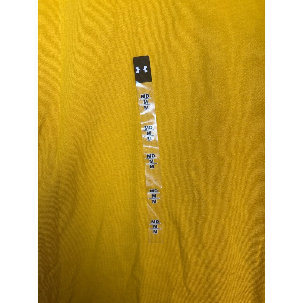 Under Armour Mens Sportstyle Left Chest Tee Ochre Yellow Short Sleeve Shirt M - Picture 5 of 5